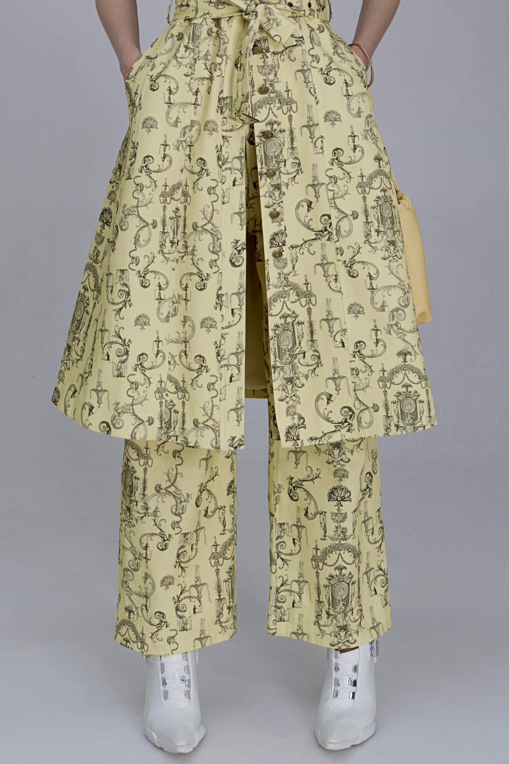 Matching Boho Rococo Print Jeans