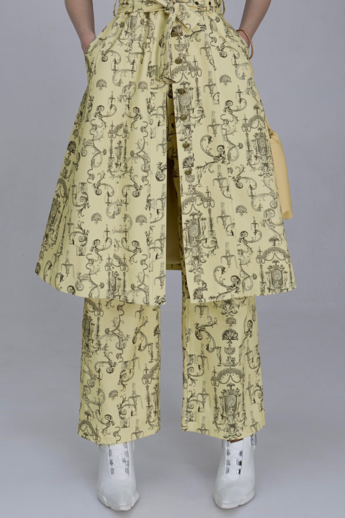 Matching Boho Rococo Print Jeans