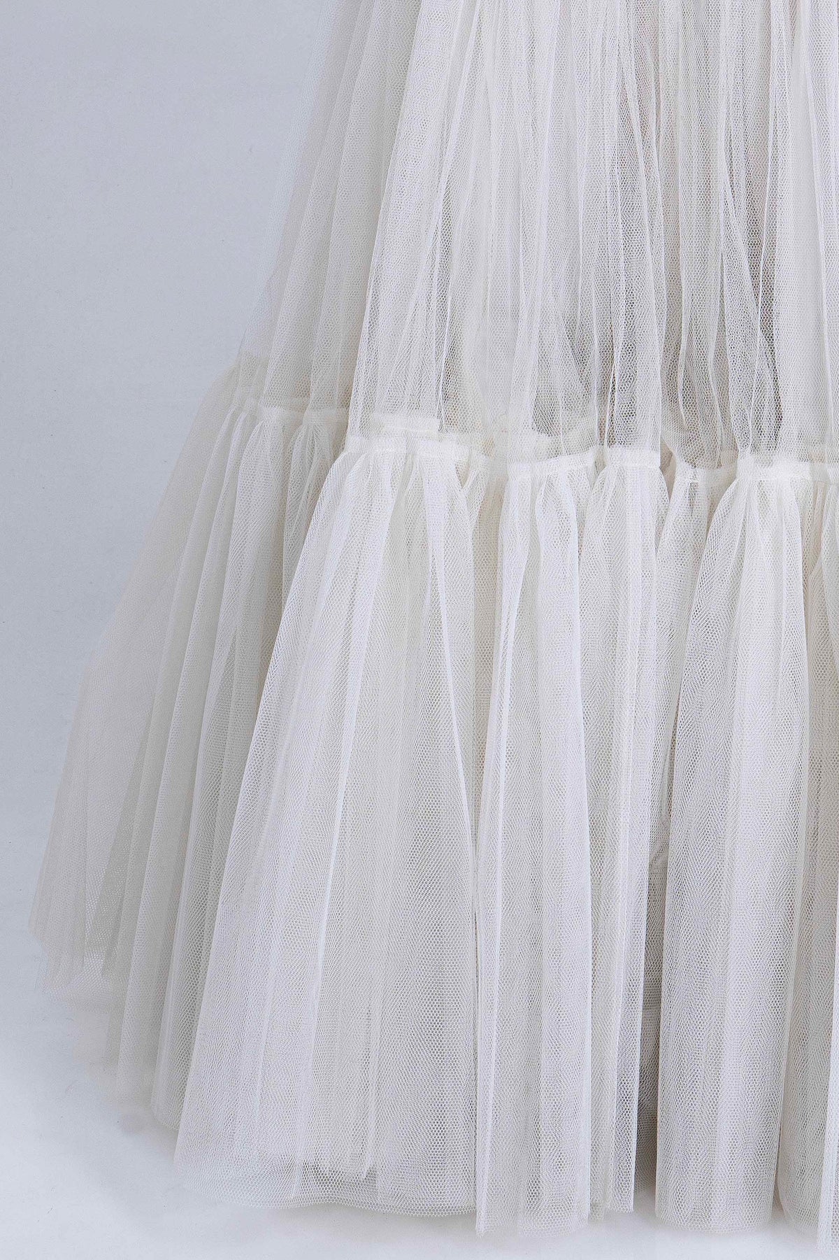 Tiered Tulle Maxi Skirt