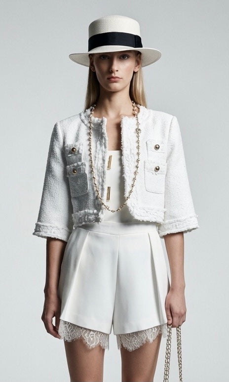 Cropped Tweed Jacket