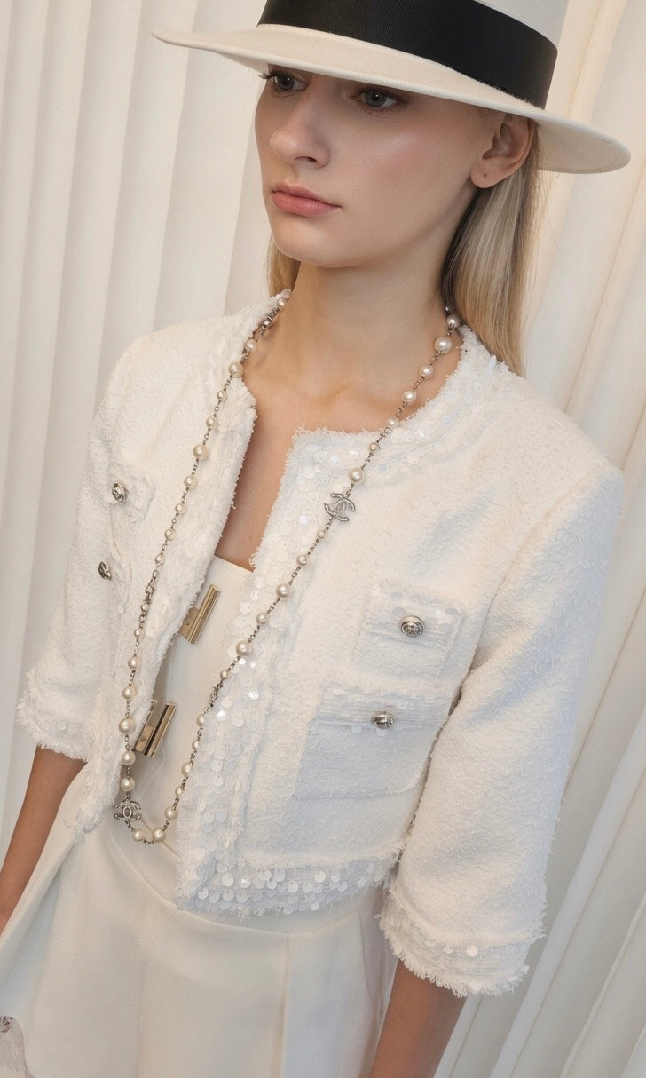 Cropped Tweed Jacket