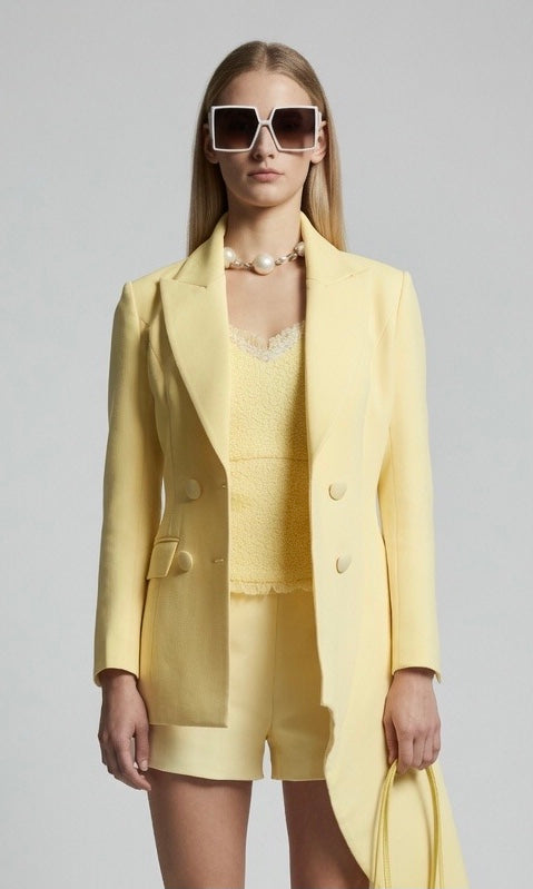 Yellow Irregular Jacket