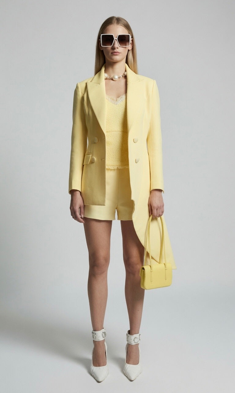 Yellow Irregular Jacket