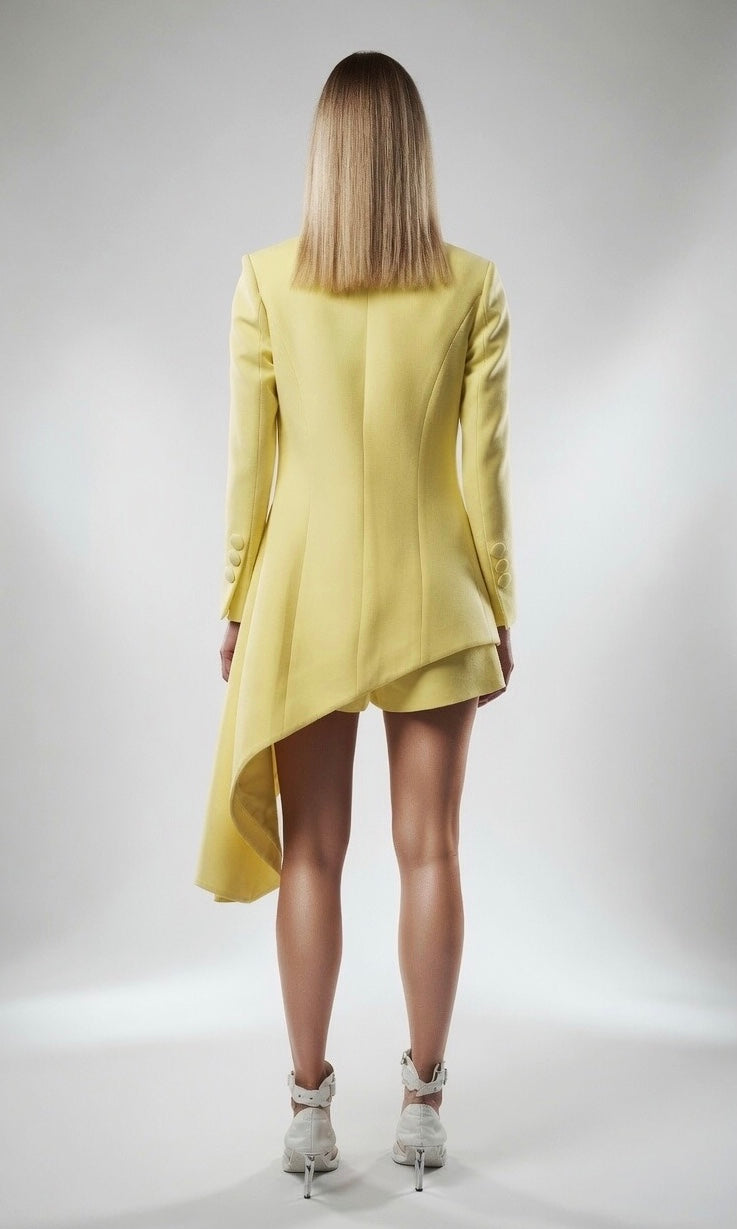 Yellow Irregular Jacket