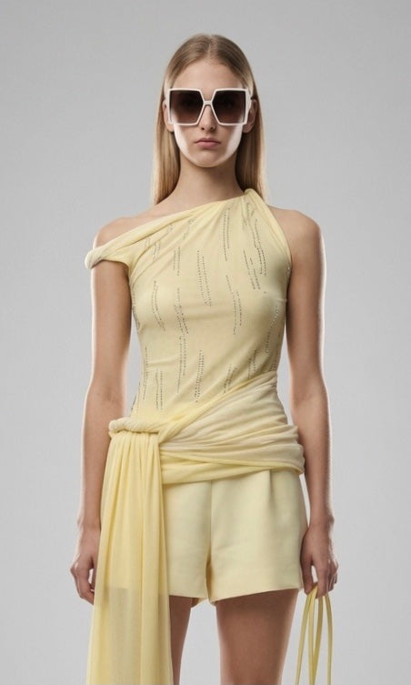 Yellow Stretch Top