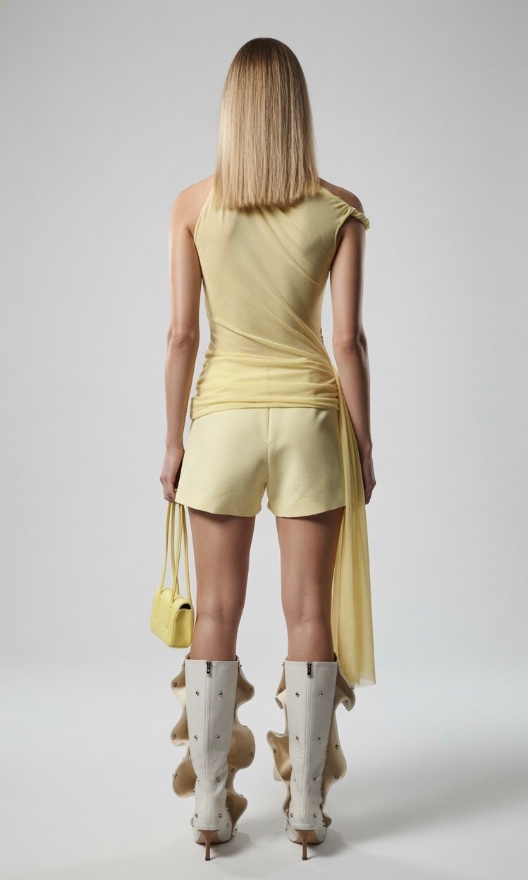 Yellow Stretch Top