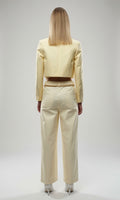 Yellow Straight Leg Jeans