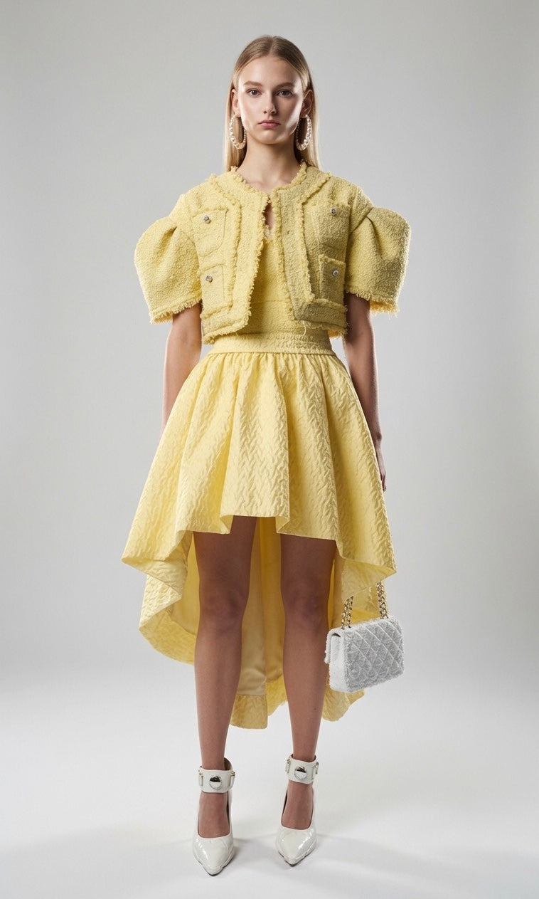 Balloon Jacquard Skirt