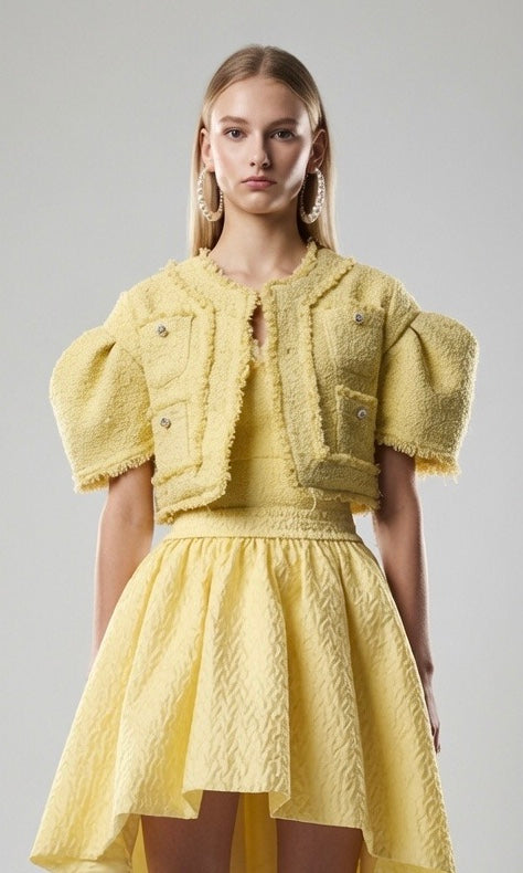 Balloon Jacquard Skirt