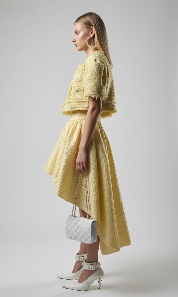 Balloon Jacquard Skirt