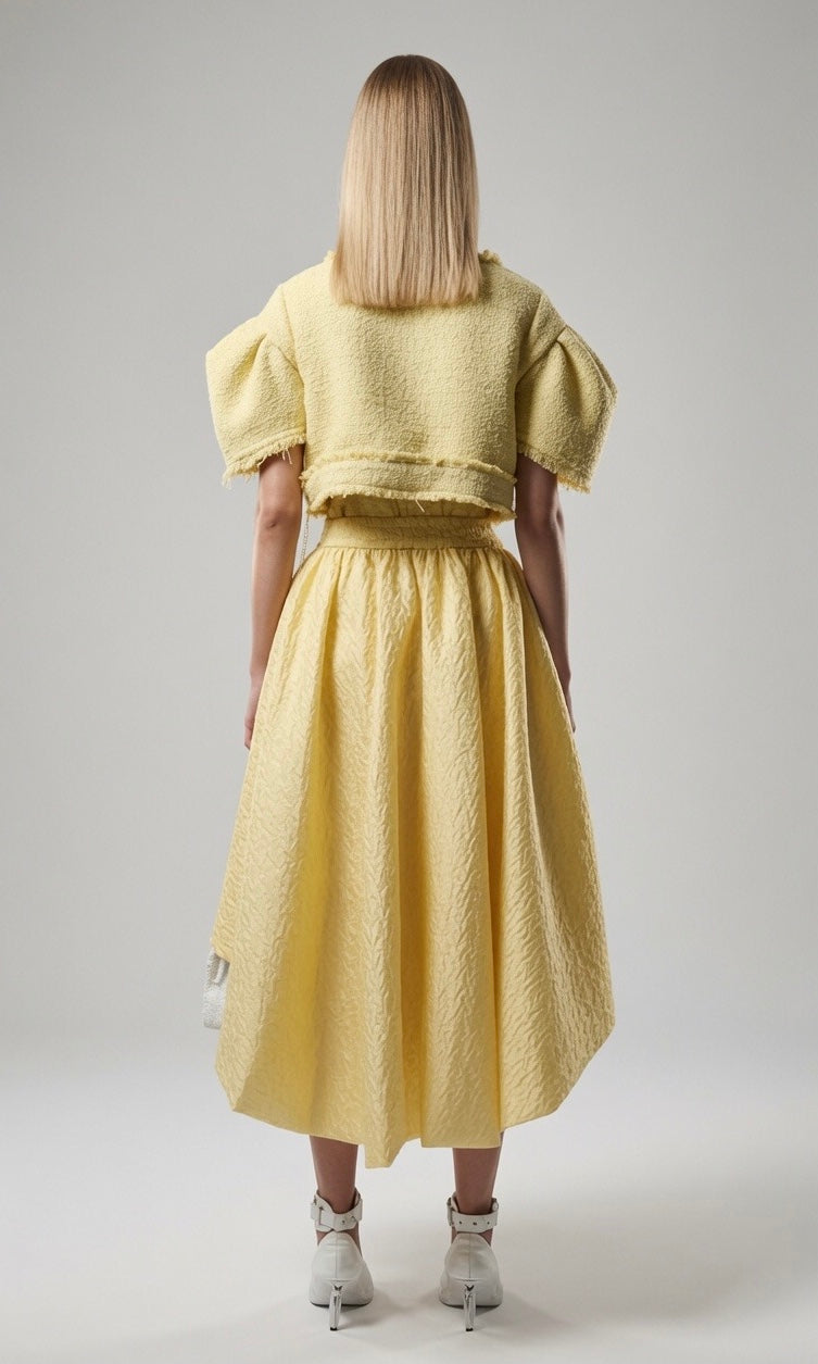 Balloon Jacquard Skirt