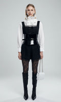 White Blouse With Ruffles Collar