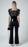 Black Flared Trousers
