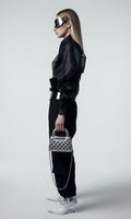 Black Transparent Cargo Pants