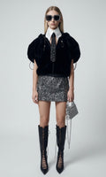 Black Shearling Mink