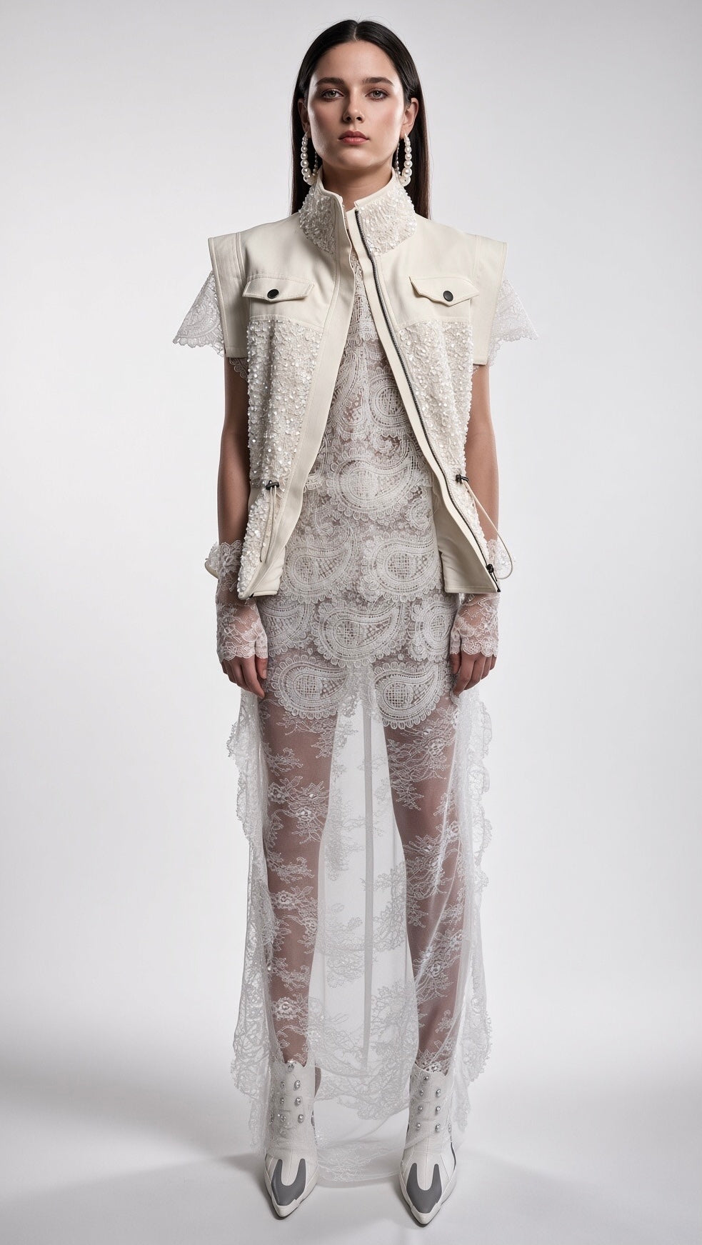 White Embellished Jacket