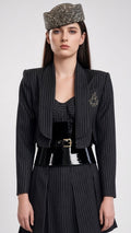 Black Ruched Corset Top