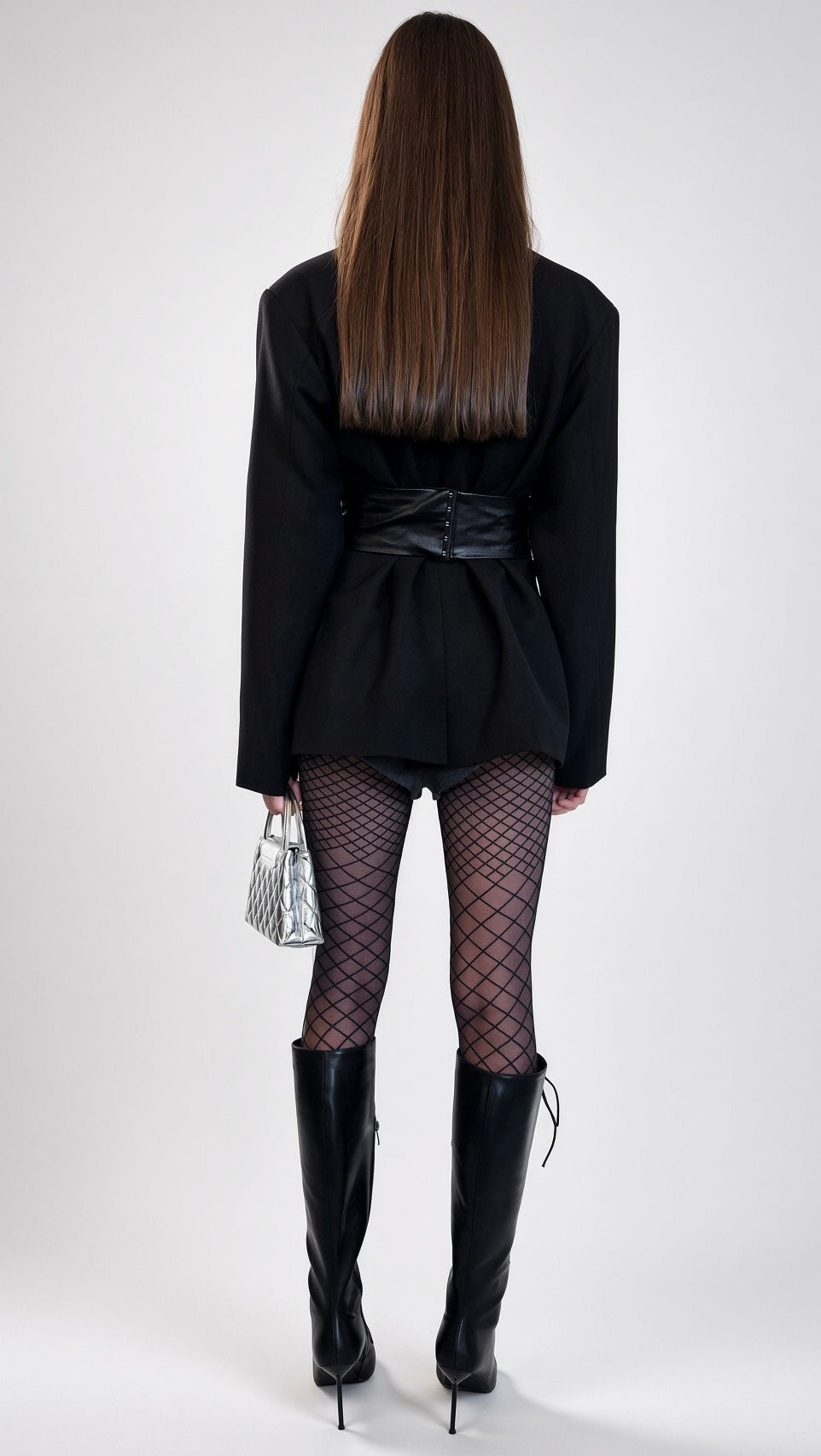 Black Longline Tailored Blazer
