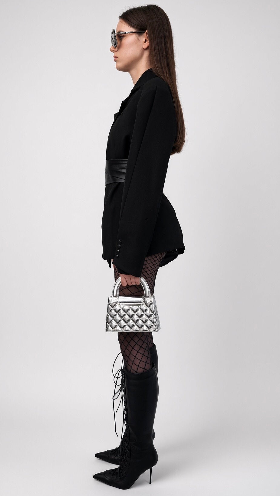 Black Longline Tailored Blazer