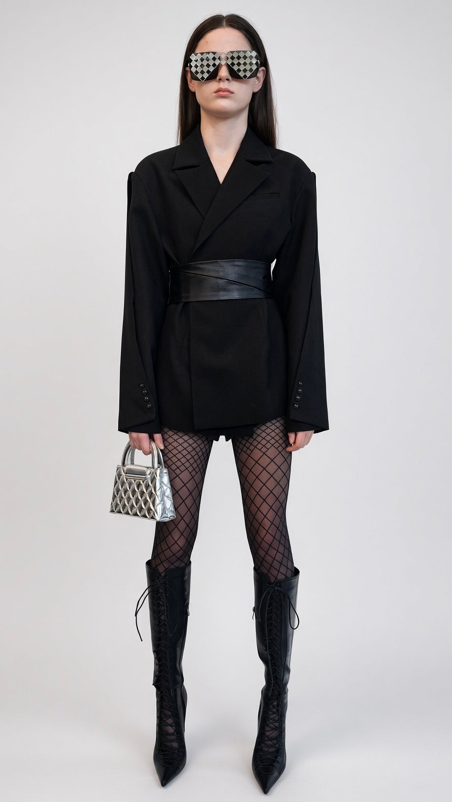 Black Longline Tailored Blazer