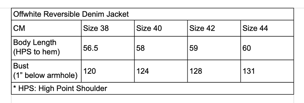 Offwhite Reversible Denim Jacket