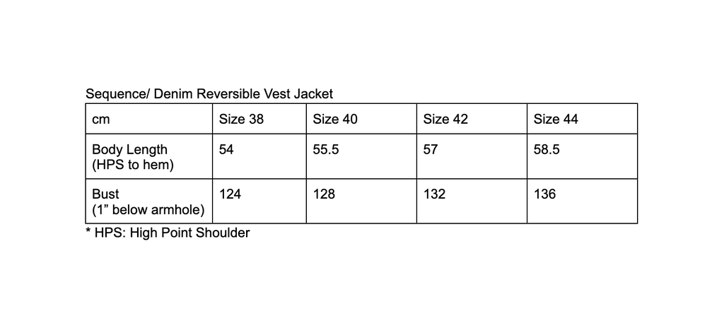 Sequin/ Denim Reversible Vest Jacket