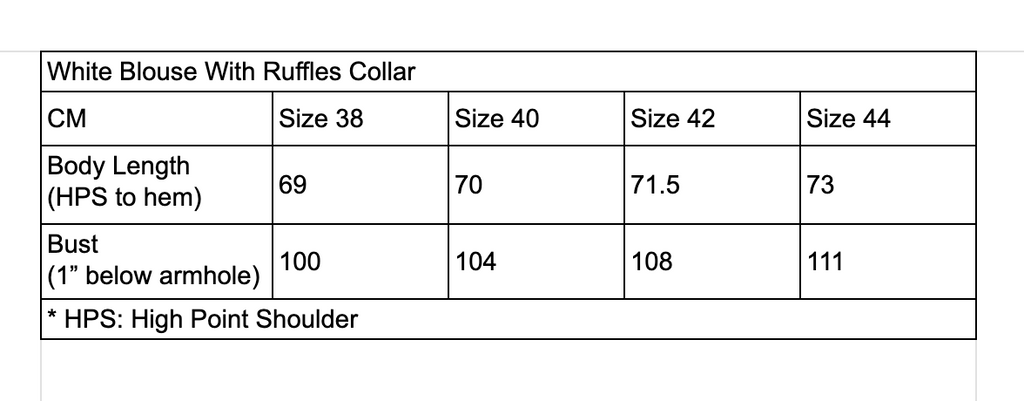 White Blouse With Ruffles Collar